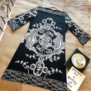 Classic Black and Creme Dress